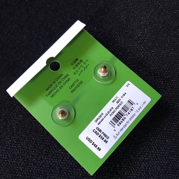 Kate Spade Picnic Perfect Bumble Bee Earrings - Picture 3 of 3